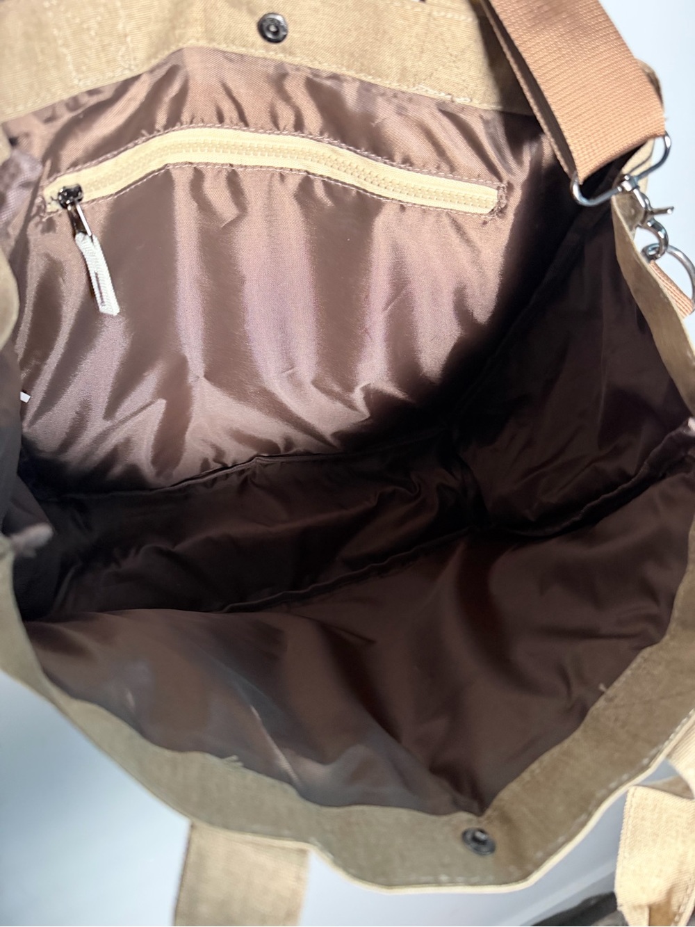 Bella Russo Women’s Tote Bag in Tan - Casual Everyday Carry - Picture 7 of 8